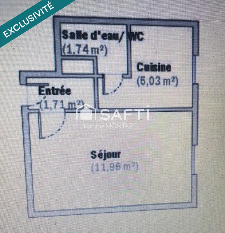 Appartement - 20 m² - 1 pièce