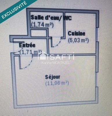 Appartement - 20 m² - 1 pièce