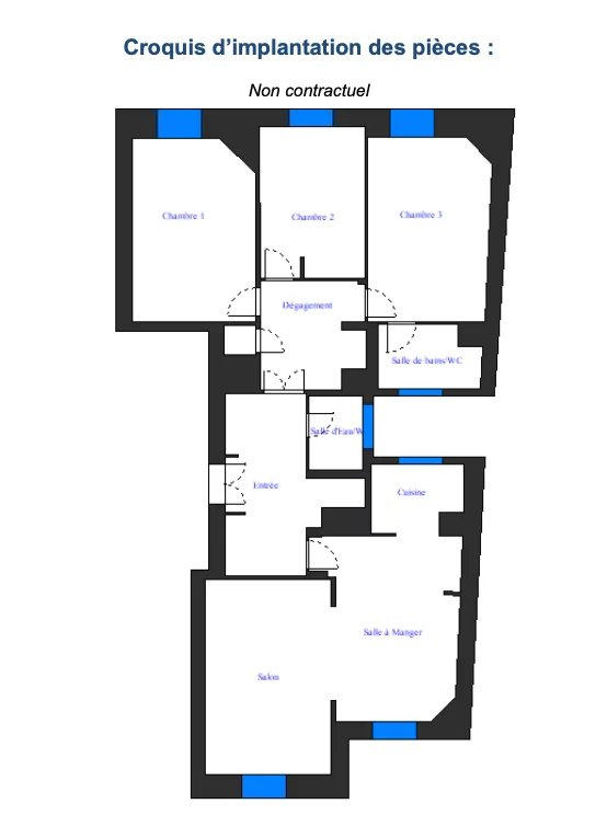 Appartement - 95 m² - 4 pièces
