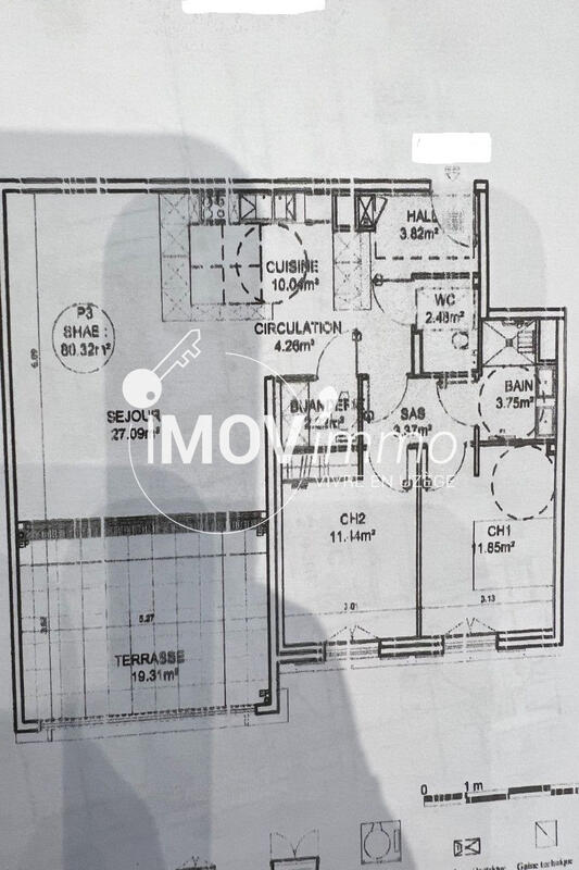 Appartement - 80 m² - 3 pièces