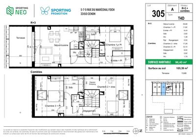 Appartement - 96 m² - 4 pièces