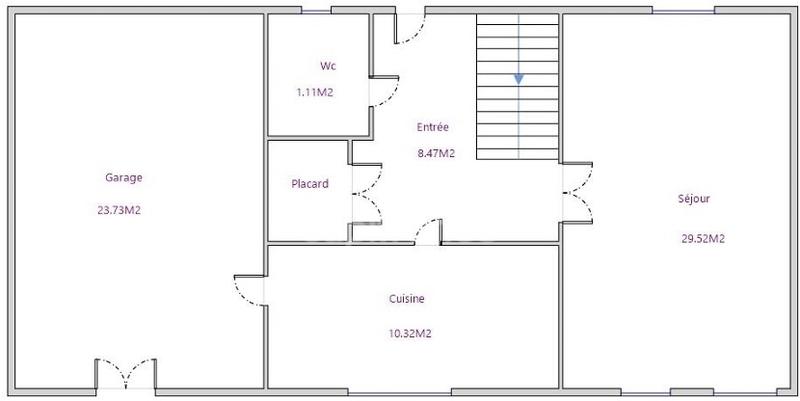 Maison - 91 m² - 4 pièces