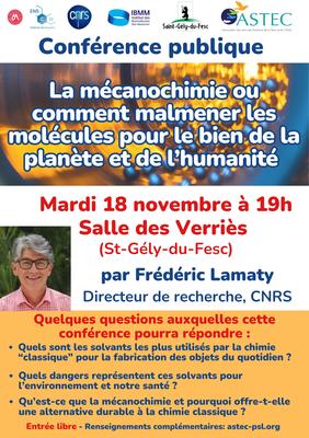 Conférence Sur la Mécanochimie