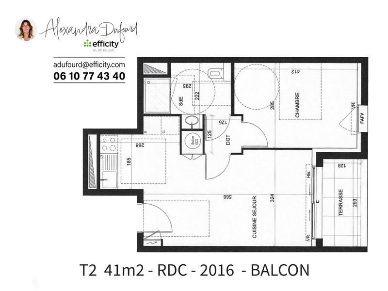 Appartement - 41 m² - 2 pièces