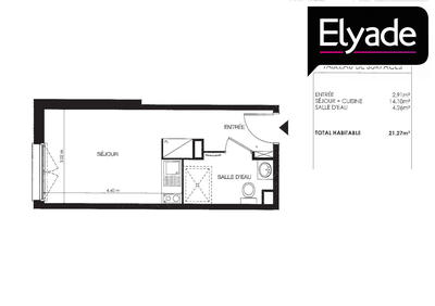 Appartement - 21 m² - 1 pièce