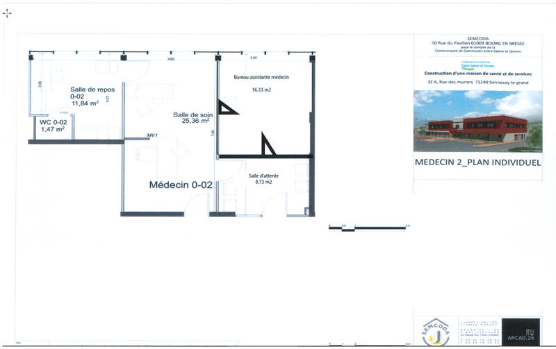 Bureau - 63 m² - 4 pièces