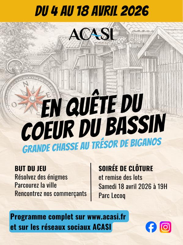 En quête du Coeur du Bassin : grande chasse aux trésors de Biganos