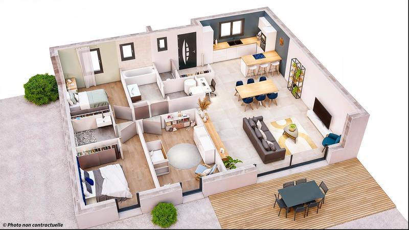 Maison - 96 m² - 5 pièces