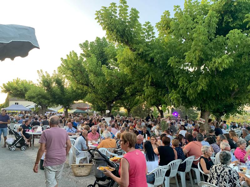 Feu d'artifice lors des soirées Gourmandes à Monteton