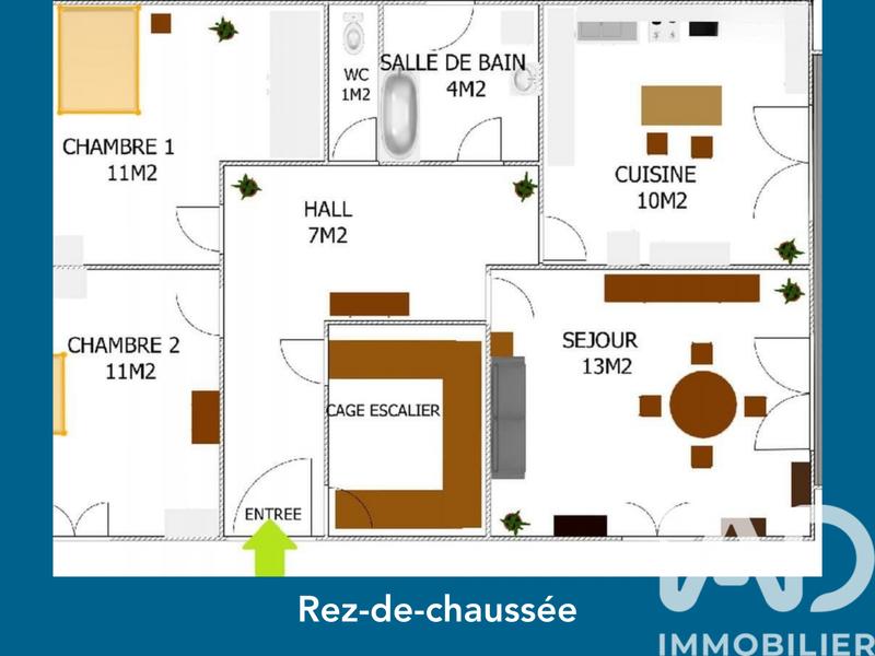 Maison - 122 m² - 6 pièces