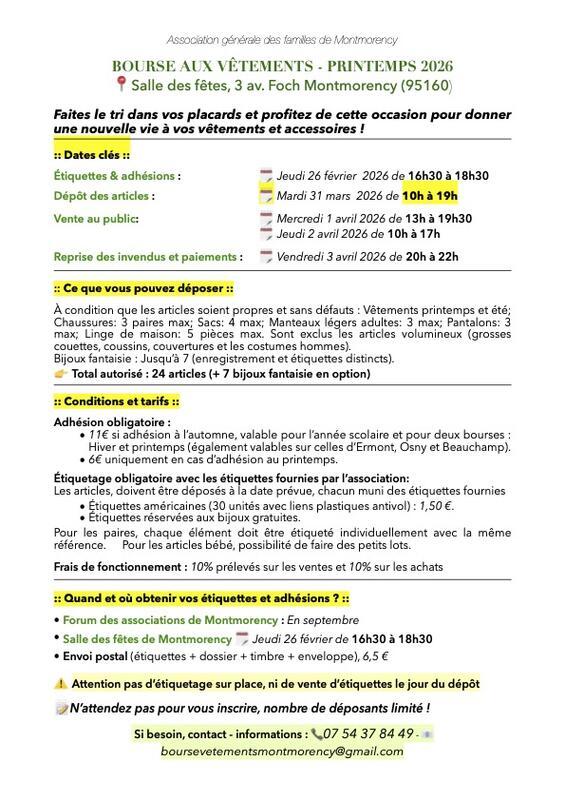 Bourse aux vêtements