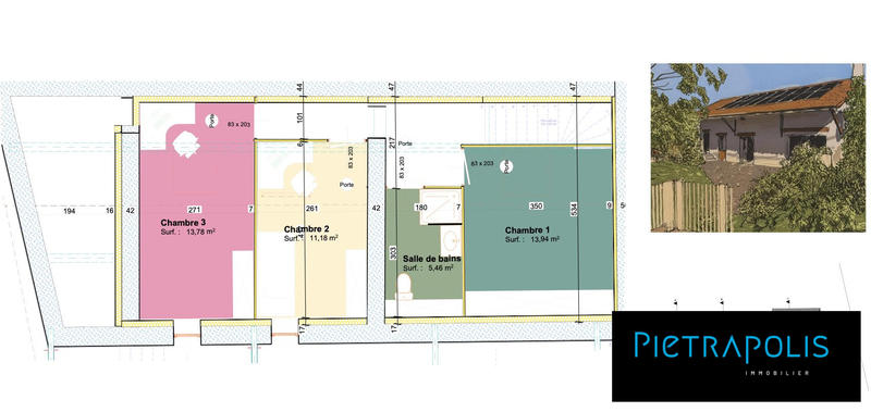 Maison - 112 m² - 4 pièces