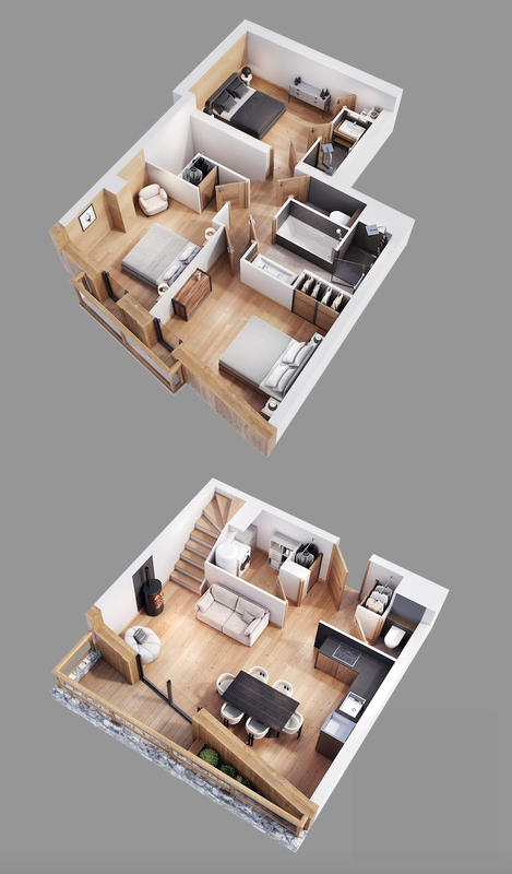 Duplex - 80 m² - 4 pièces