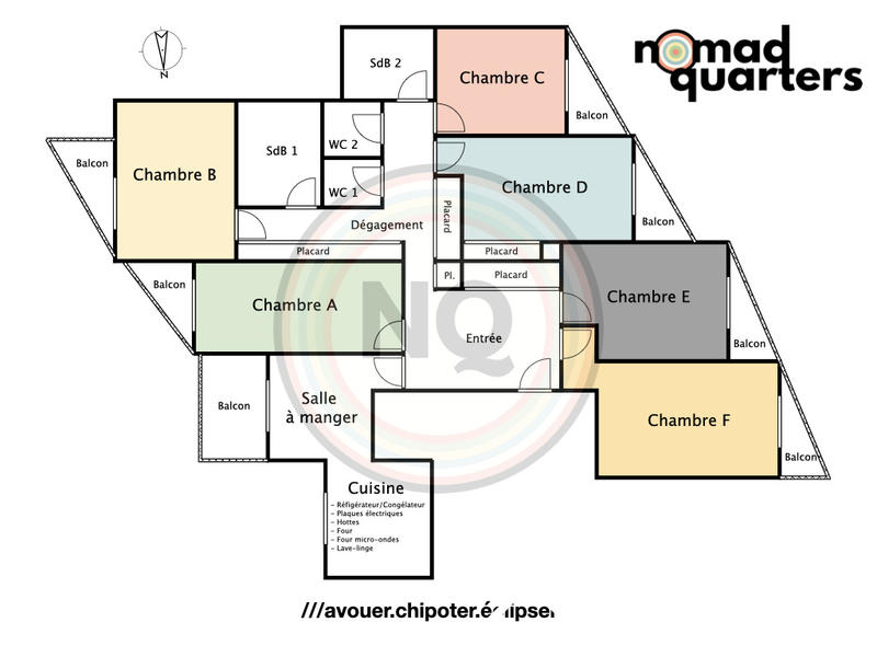 Chambre - 11 m² - 1 pièce