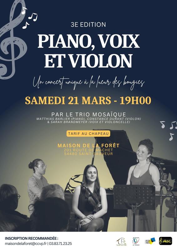 Concert - Piano, Voix et Violon