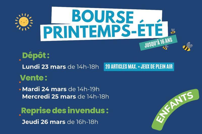 Bourse enfants printemps-été