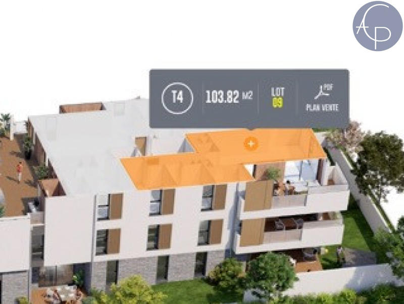 Appartement - 104 m² - 4 pièces