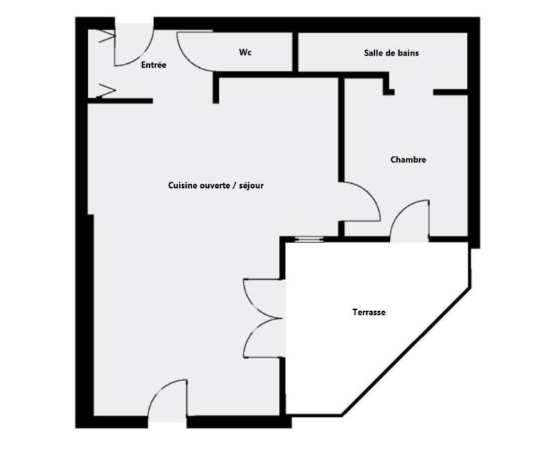 Appartement - 44 m² - 2 pièces