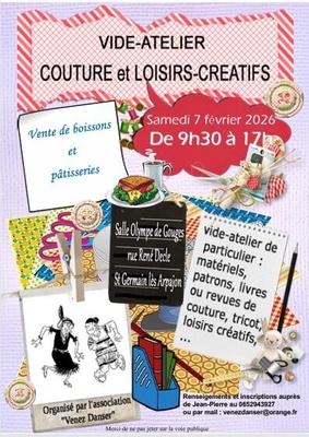 Vide atelier couture et loisirs créatifs
