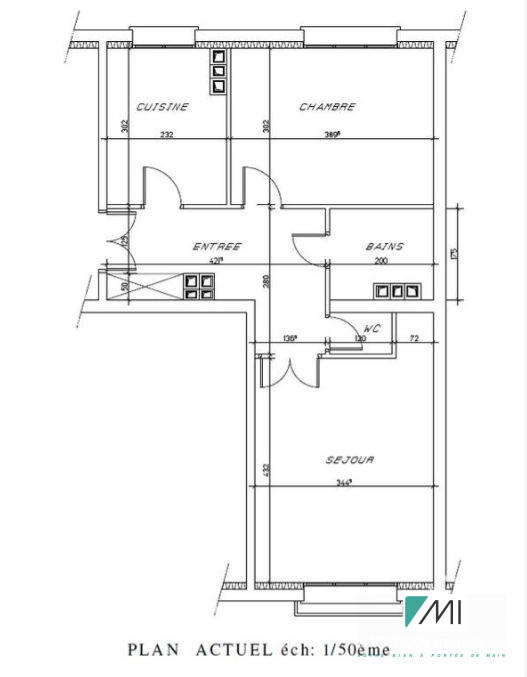 Appartement - 47 m² - 2 pièces