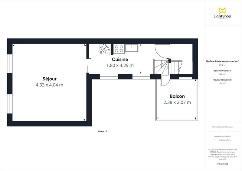 Duplex - 53 m² - 2 pièces