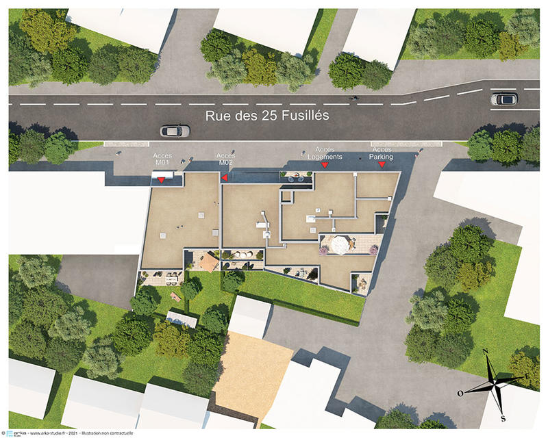 Appartement - 70 à 73 m² - 3 pièces