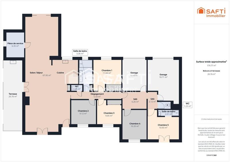 Maison - 155 m² - 6 pièces