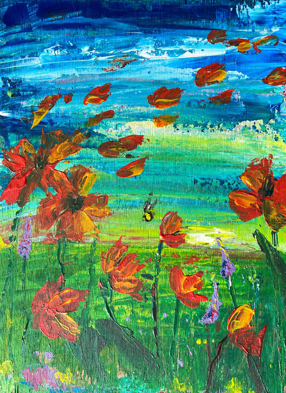 Atelier adultes : Jardin de fleurs au couteau