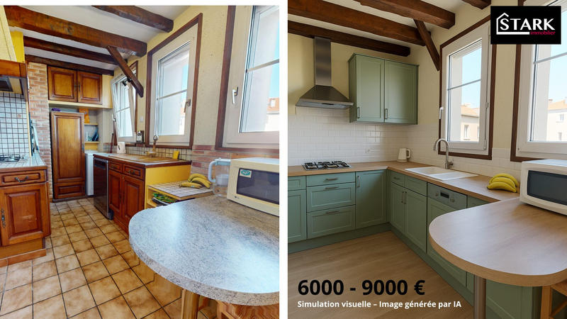 Appartement - 60 m² - 3 pièces