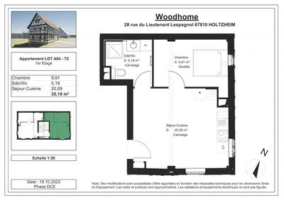 Appartement - 37 m² - 2 pièces