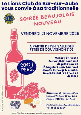 Soirée beaujolais nouveau