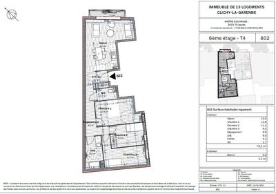 Appartement - 73 m² - 4 pièces