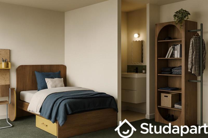 Chambre - 13 m² - 1 pièce