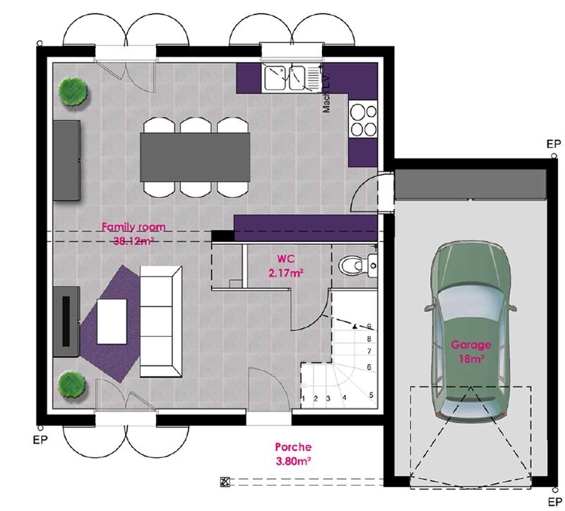 Maison - 79 m² - 4 pièces