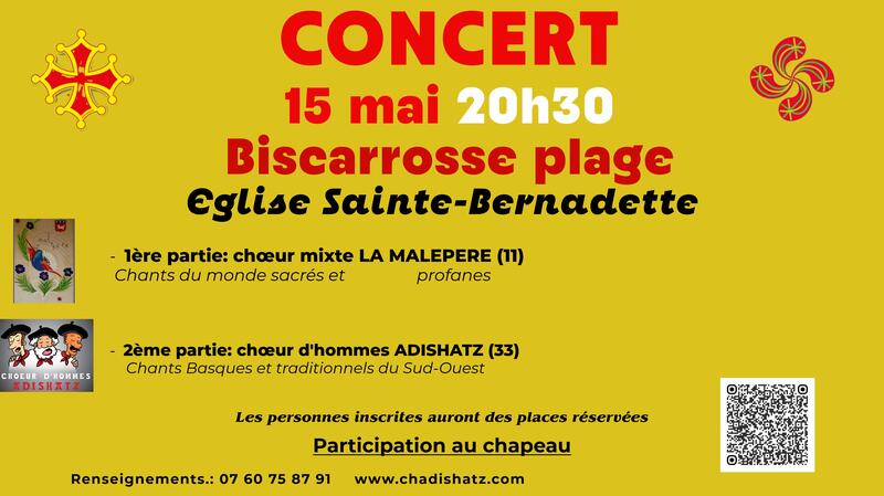 Concert du choeur d'hommes Adishatz