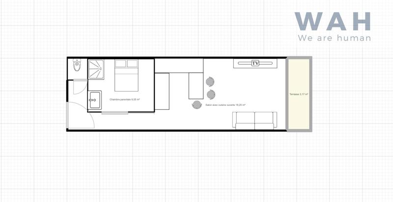 Appartement - 32 m² - 2 pièces