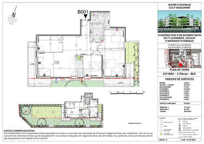 Appartement - 93 m² - 5 pièces