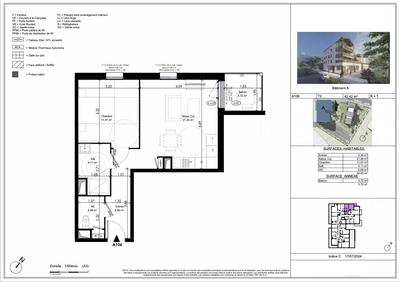 Appartement - 42 m² - 2 pièces