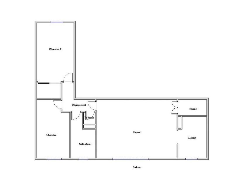 Appartement - 77 m² - 3 pièces