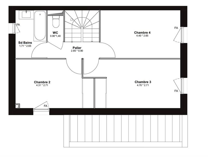 Maison - 100 m² - 5 pièces
