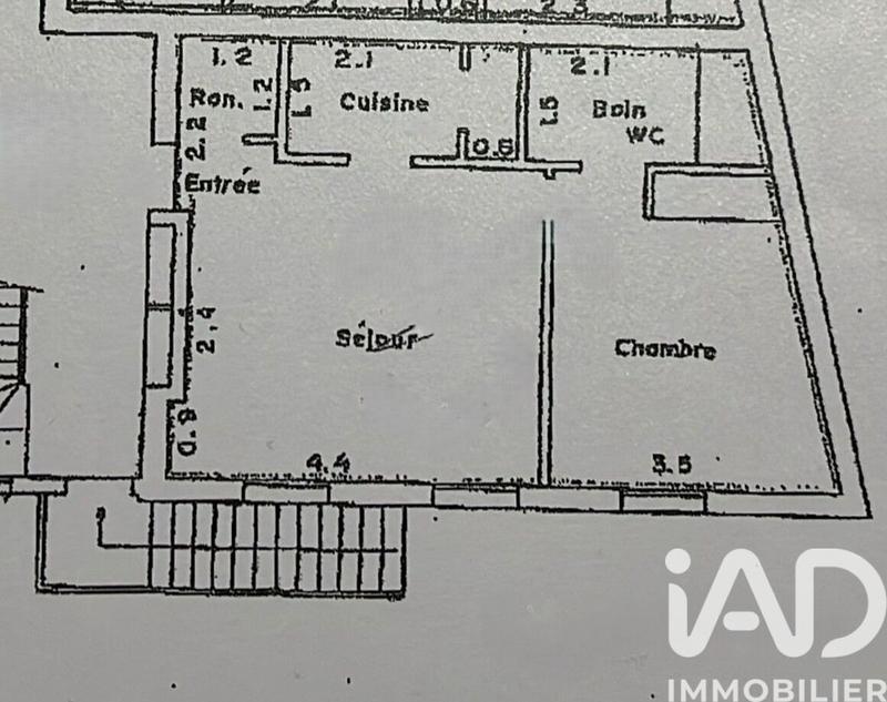 Appartement - 38 m² - 2 pièces