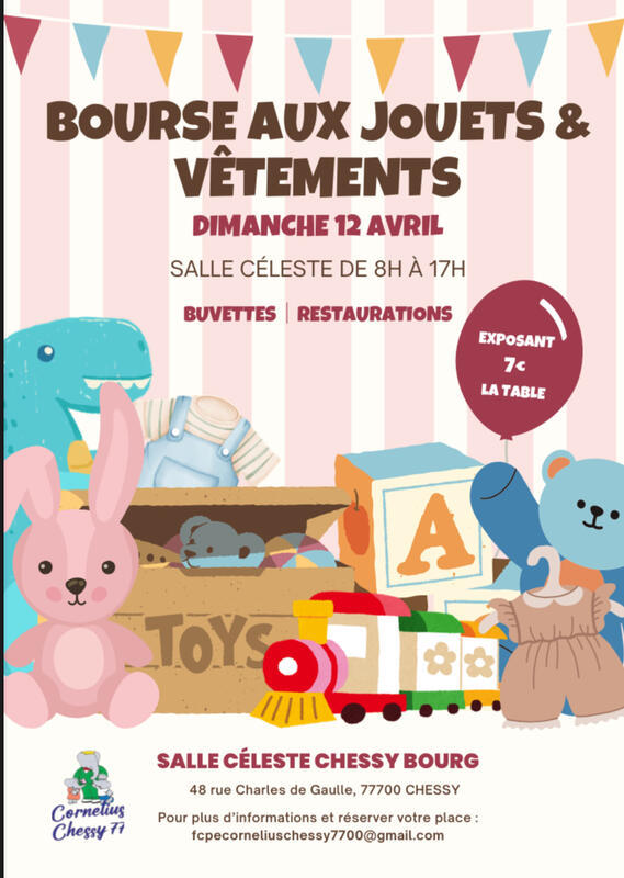 Bourse jouets, vêtements et puériculture