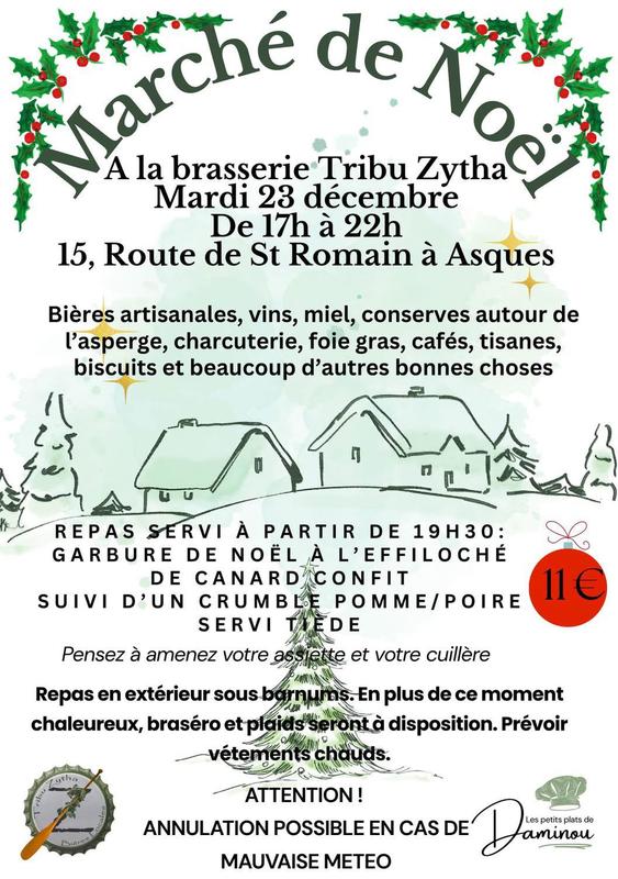Marché de Noël à la brasserie Tribu Zytha