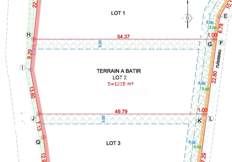 Terrain - 1 218 m²