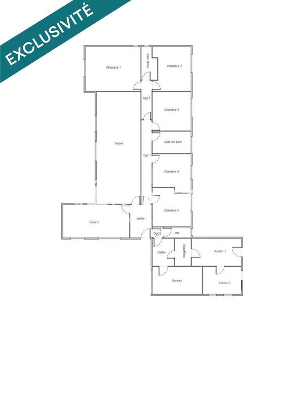 Maison - 168 m² - 7 pièces