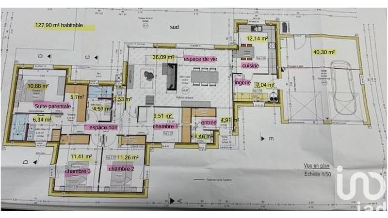Maison - 128 m² - 6 pièces