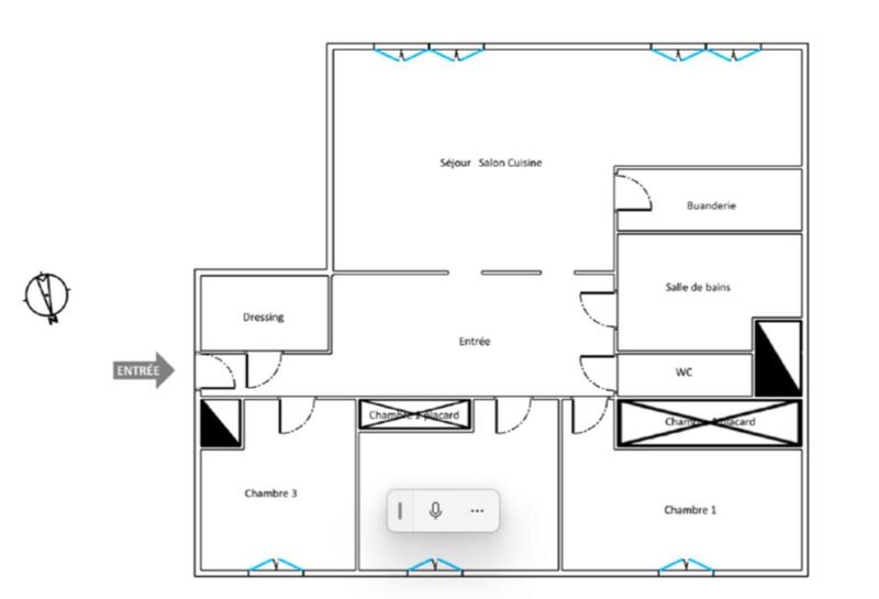 Appartement - 108 m² - 5 pièces