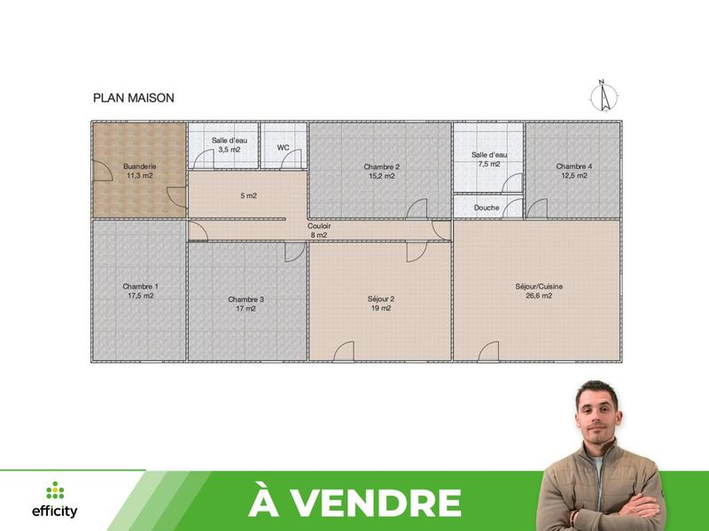 Longère - 145 m² - 6 pièces