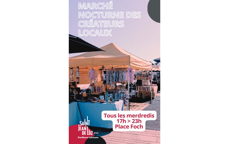 Marché nocturne des créateurs locaux - martxuka merkatua
