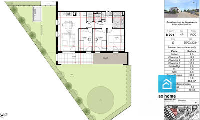 Appartement - 45 m² - 4 pièces